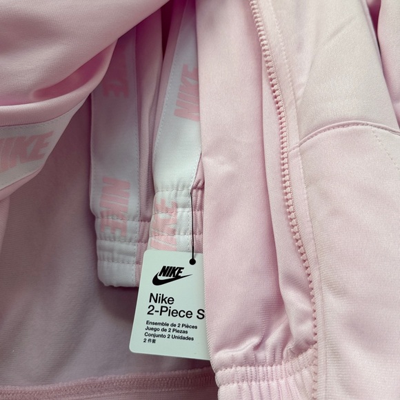 Nike Light Pink Zip-Up Jacket and Pants Matching Set Size 4 - Picture 2 of 6